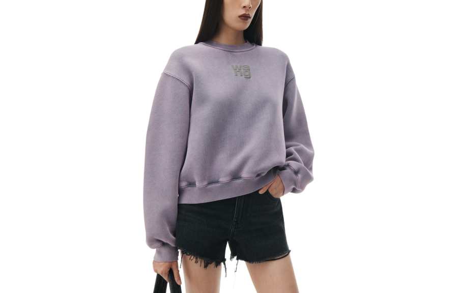 Alexander Wang Alexander Wang Logo Embossed Crewneck Sweatshirt