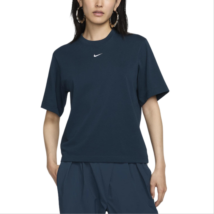 Nike Nike Sportswear Essentials T Shirt Women's Marine Blue