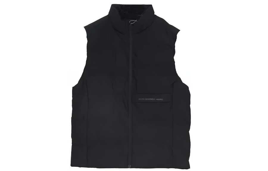 ANTA ANTA Down Vests Men's Black Stand Collar Moderate Other