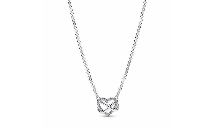 Pandora 925 Sterling Silver Synthetic Cubic Zirconia Necklaces Women's