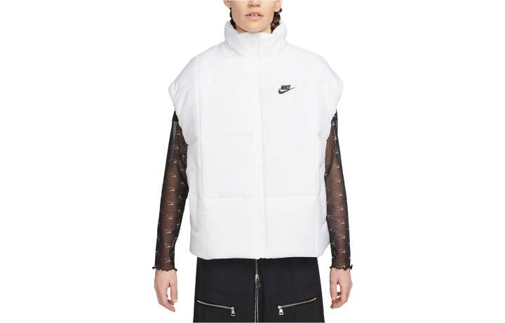 Nike Nike Vests Women's White Stand Collar Moderate Other