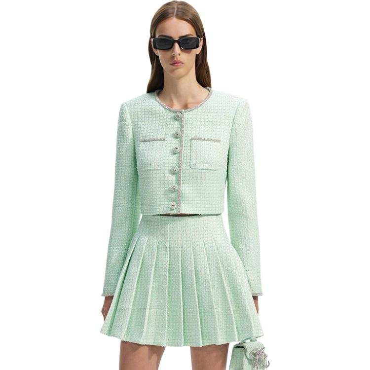 Self-portrait Self portrait Jackets & Coats Women's Mint Green