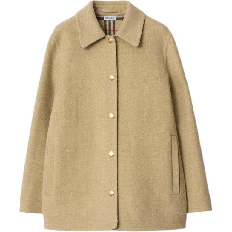 Burberry Burberry check-lined wool overshirt