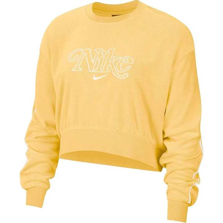 Nike Nike Sweatshirts Women's Yellow Crew Neck Moderate Regular