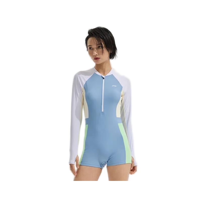 Li-Ning Li Ning One piece Swimsuit Women's Gray Green