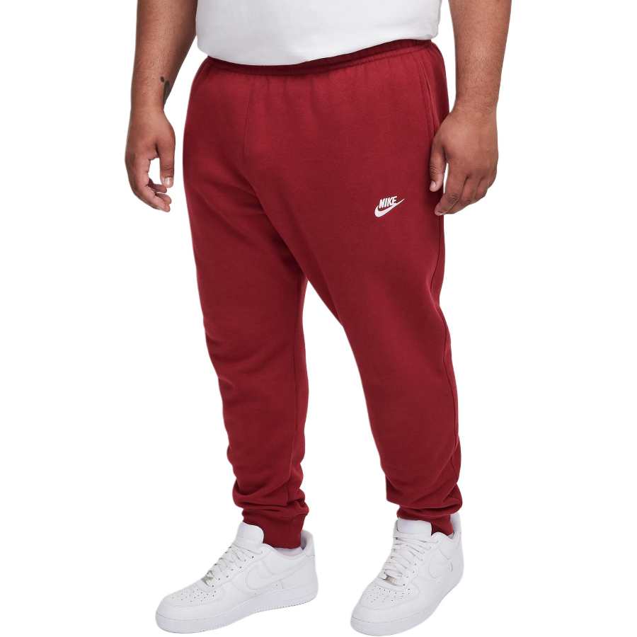 Nike Nike Sportswear Club Fleece Joggers Sports Pants Men's Red/White