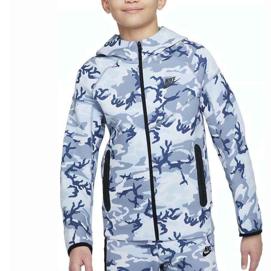 Nike Nike Sweatshirt Sportswear Tech Fleece Gray Rock/Gray Rock/Black Teenagers