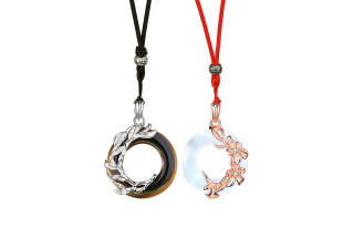 OGDAID Alloy Obsidian Zodiac Year Red String Necklace Unisex