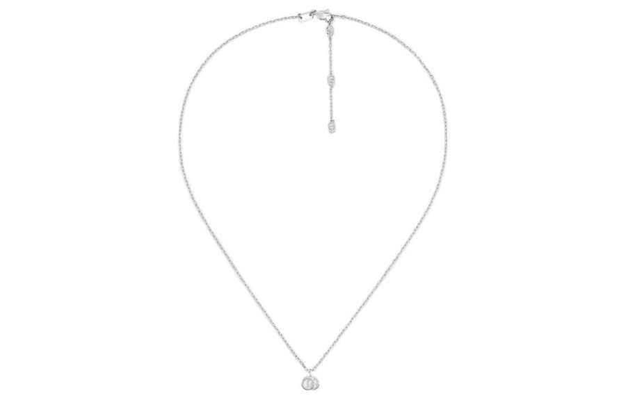 GUCCI Gg Running 18k Necklace In White Gold