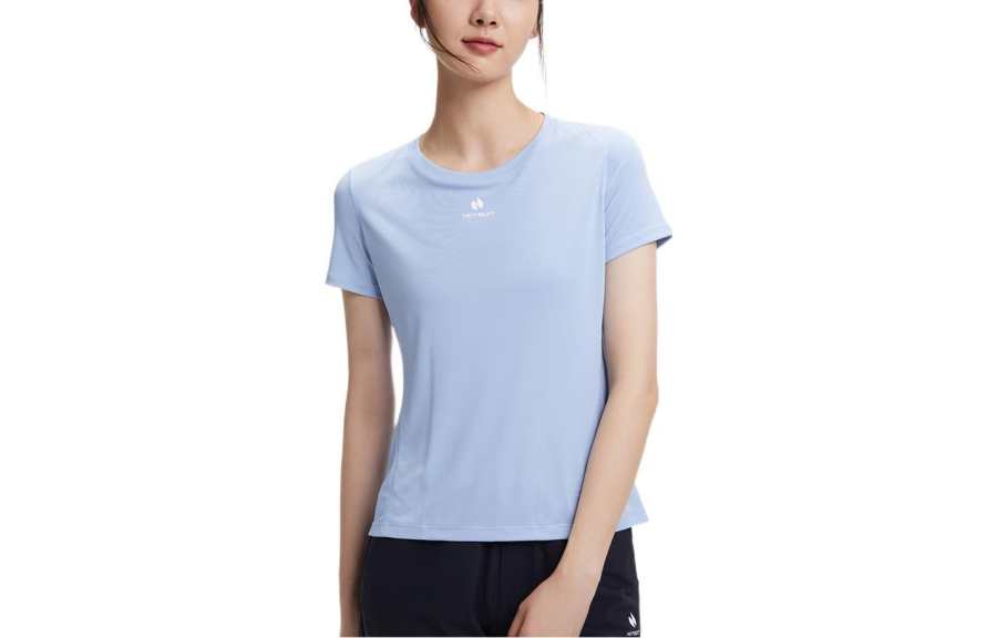 HOTSUIT T Shirts Women's Crew Neck Moderate Straight Fit