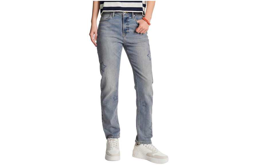 Lee Lee Jeans Women's Medium Blue Moderate Straight Fit Pants