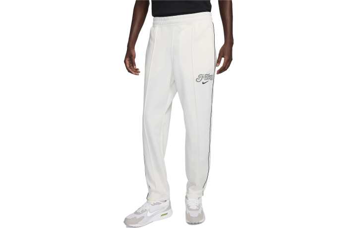 Nike Nike Knitted Sweatpants Men's White Moderate Straight Fit Pants