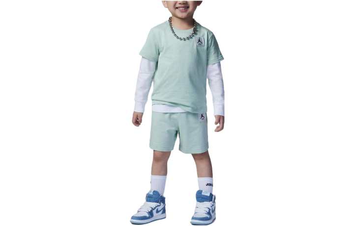 Jordan Jordan Kids Matching Sets Flight Essentials Frosty Grass Green Infant And Toddler