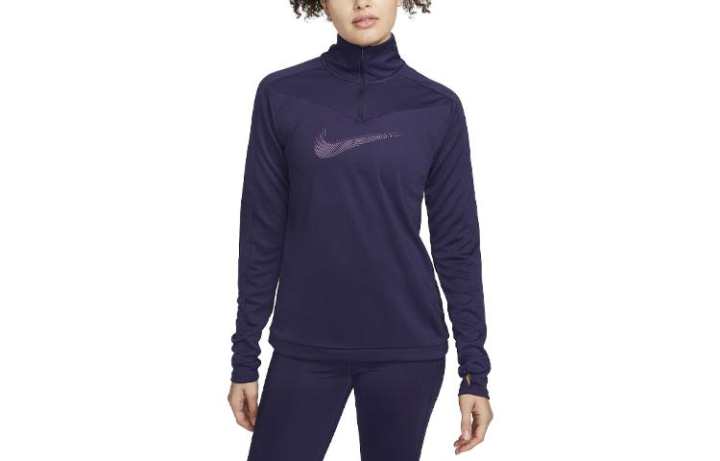 Nike Nike T Shirts Women's Purple Stand Collar Moderate Straight Fit