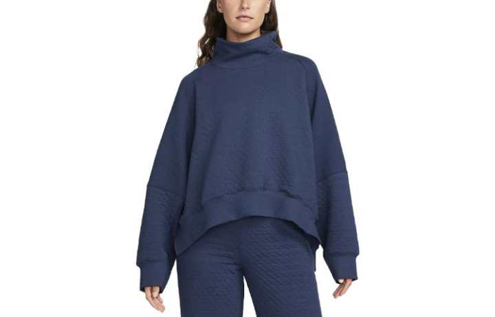 Nike Nike Sweatshirts Women's Marine Blue Turtleneck Moderate Regular