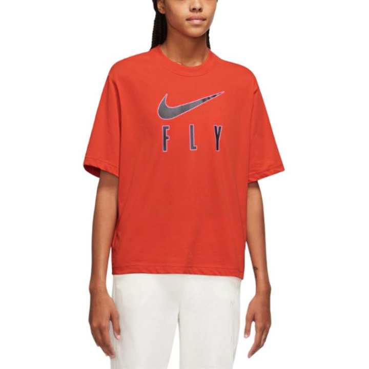 Nike Nike T Shirts Women's Red Crew Neck Moderate Other