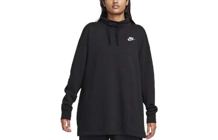 Nike Nike Sweatshirts Women's Black Stand Collar Moderate Regular