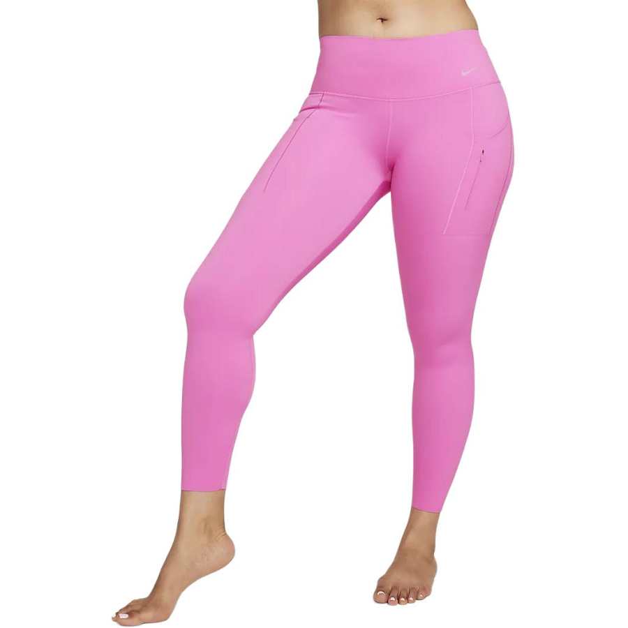 Nike Nike Firm Support High Waisted 7/8 Leggings With Pockets Sports Pants Women's Pink
