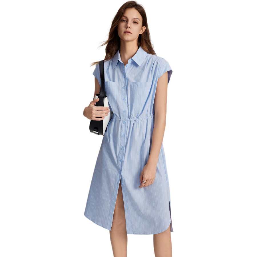 ELLE Sleeveless Dress Women's Blue