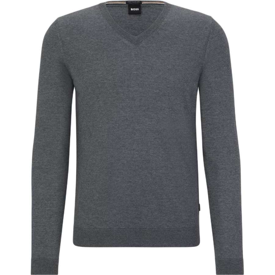 Hugo Boss V-neck virgin-wool jumper