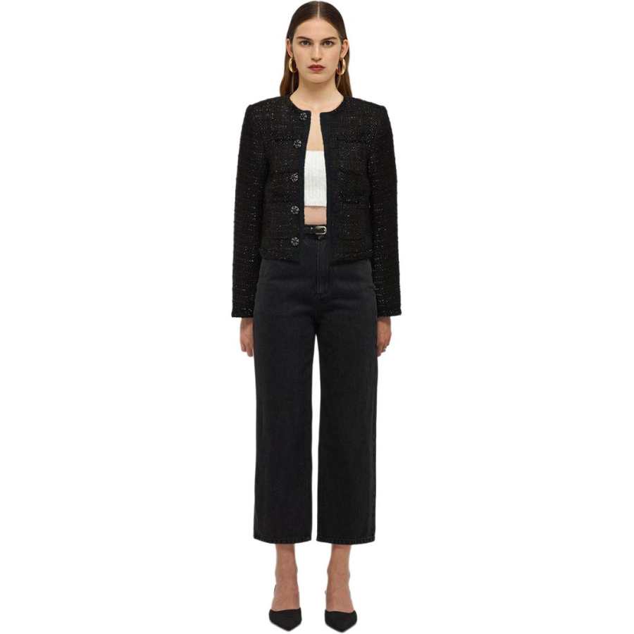 Self-portrait Self portrait Jackets & Coats Women's Classic Black