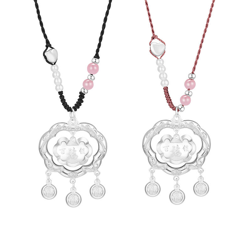 DAISY BEAUTY 999 Fine Silver Material Necklaces Women's