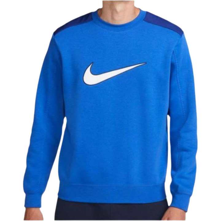 Nike Nike Sweatshirts Men's Blue Crew Neck Moderate Regular