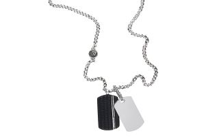 DIESEL Necklaces Men's Silver
