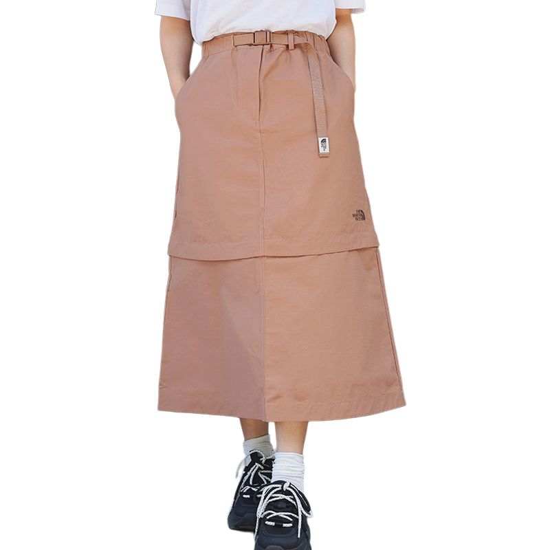 THE NORTH FACE Urban Exploration SS25 Casual Long Skirt Women's Latte Brown