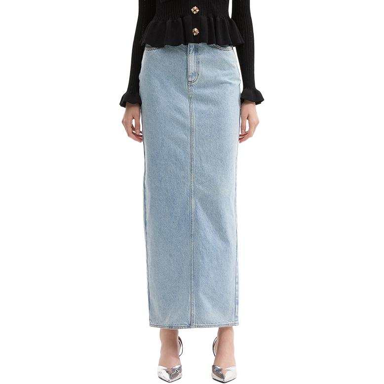 Self-portrait Self portrait Denim Long Skirt Women's