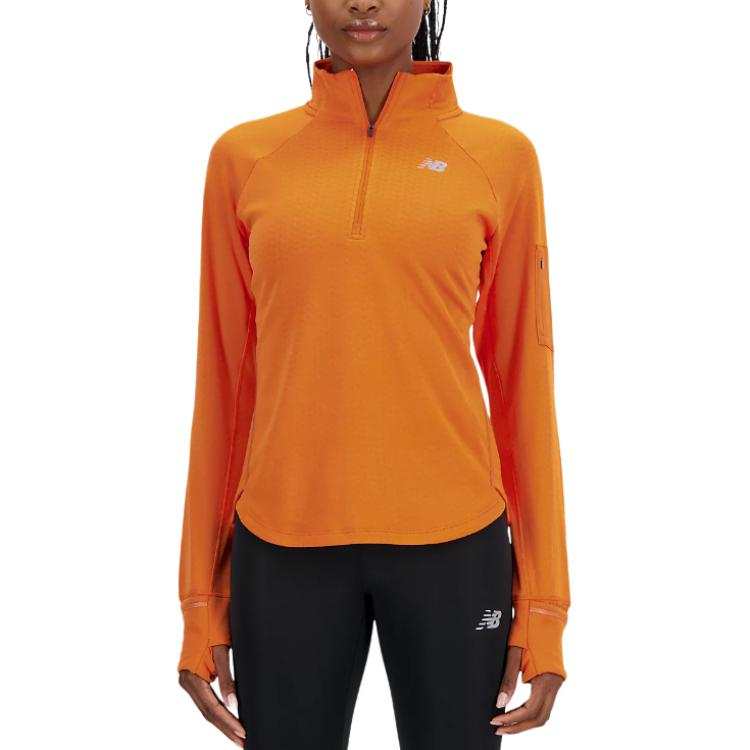 New Balance New Balance Heat Grid Half Zip Knitwear Women's Pepper