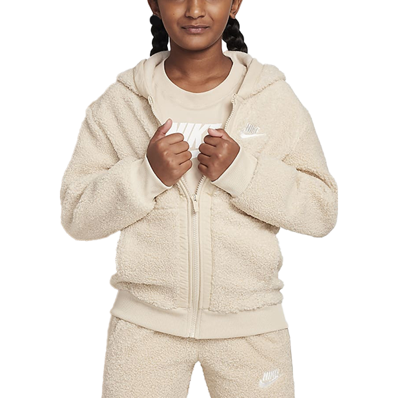 Nike Nike Sweatshirt Sportswear Club FW24 Fleece Beige Teenagers