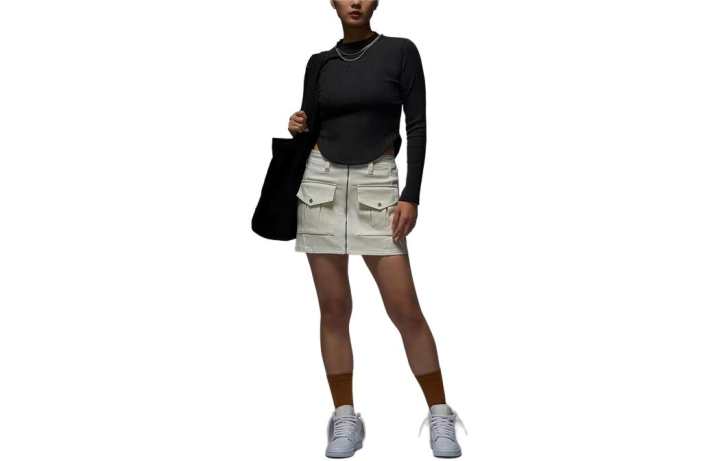 Nike Nike SS24 Casual Short Skirts Women's Ecru