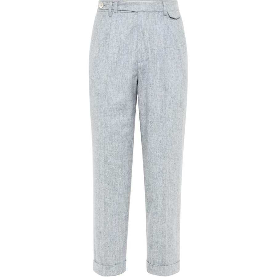 Brunello Cucinelli Pressed Crease Tailored Trousers