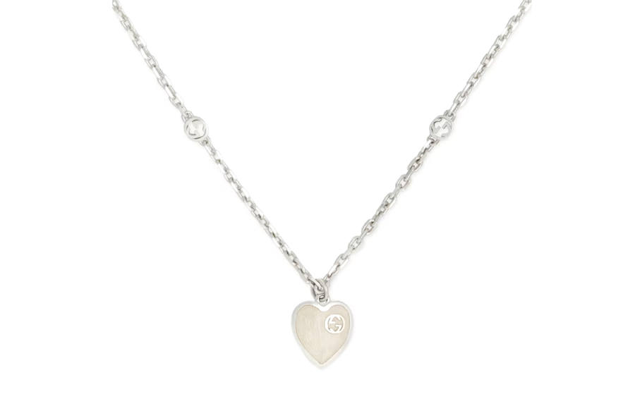 GUCCI Gucci Heart necklace with Interlocking G