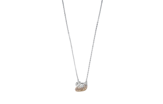 Swarovski Swan Faux Crystal Stone Necklaces Women's Gradient Yellow