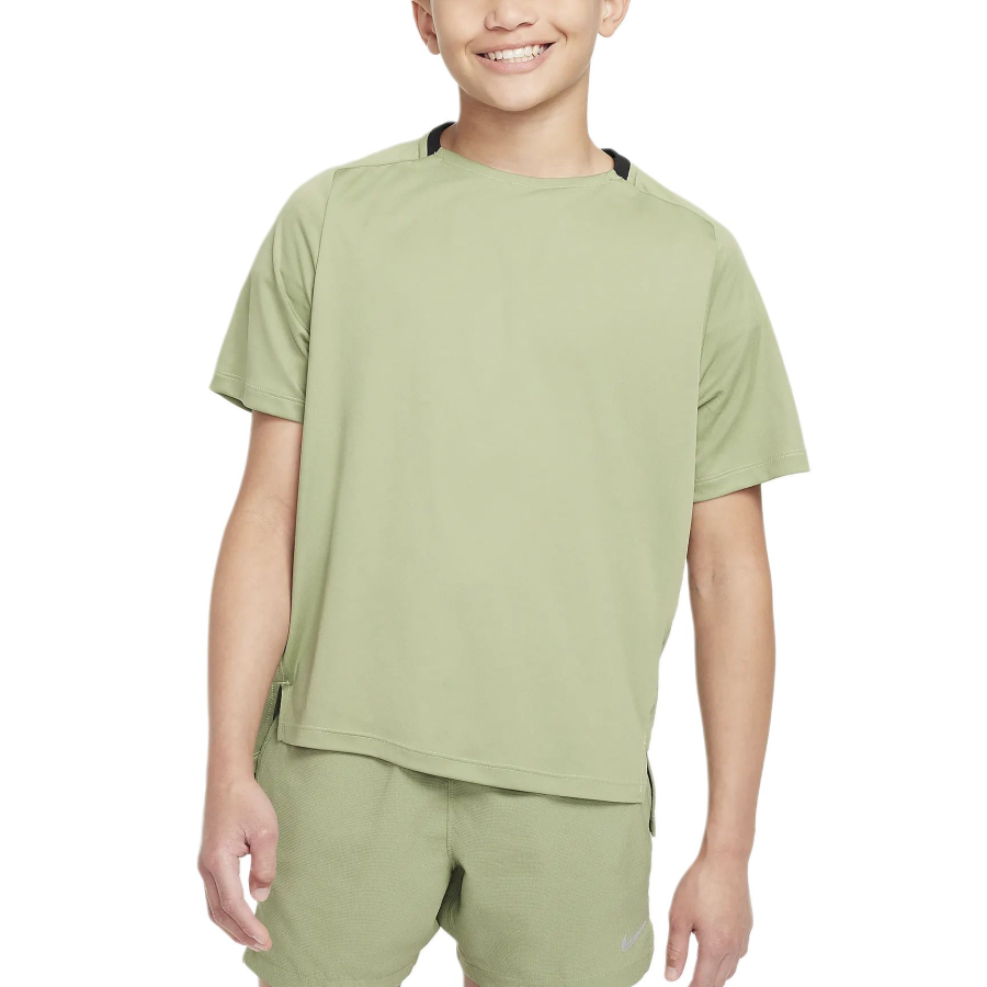 Nike Nike Big Kids' Boys' Dri FIT Training Top T Shirt Oil Green Teenagers