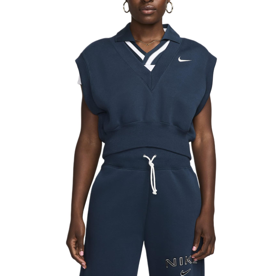 Nike Nike Sportswear Phoenix Fleece Women's Loose V-Neck Sleeveless Cropped Top