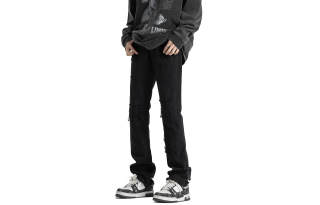 FONDLOOK Jeans Unisex Moderate Straight Fit Pants