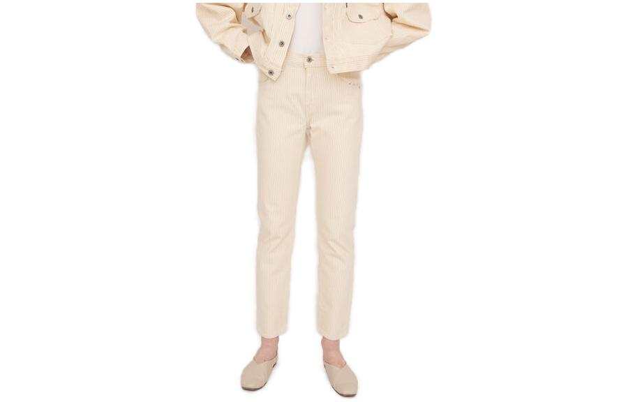 Levis Jeans Women's Yellow Moderate Straight Fit Pants