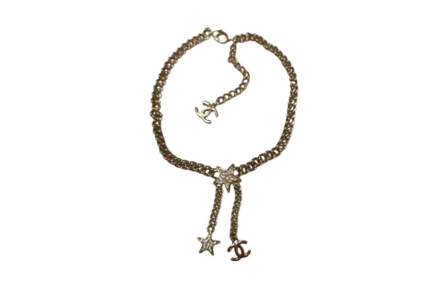 CHANEL CC Gold Necklaces Women's