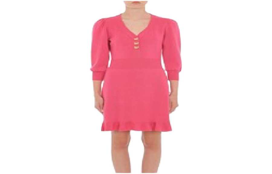 MOSCHINO Long Sleeved Dress Women's Pink
