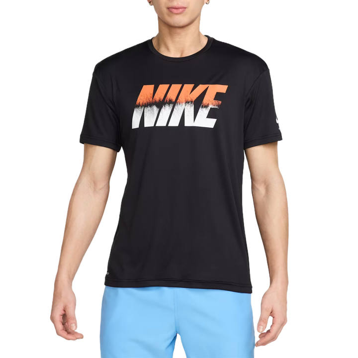 Nike Nike Dri FitSwoosh SwimHydroguard T Shirt Men's Black