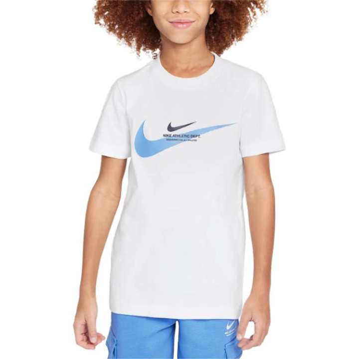 Nike Nike Sportswear T Shirt White/Blue Transcend Children Aged 3 7 Years Old