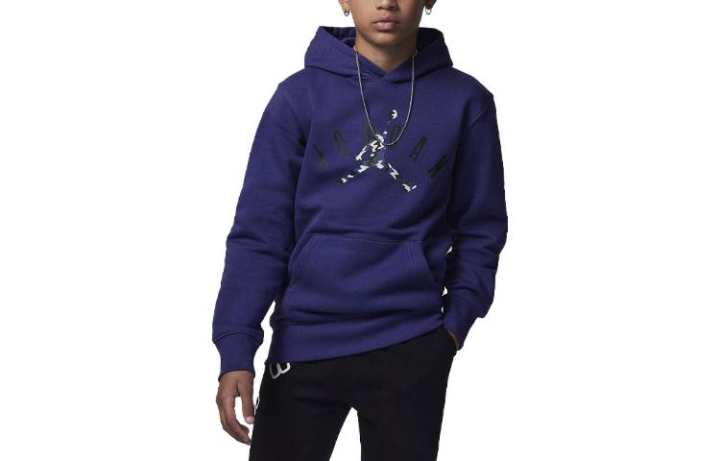 Jordan Jordan Sweatshirt MJ Flight MVP Pullover Sky Purple Kids'