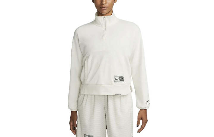 Nike Nike Sweatshirts Women's Ivory Stand Collar Moderate Regular