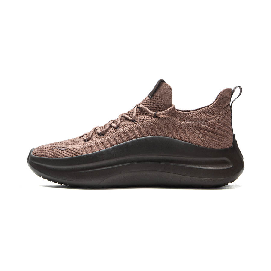 Li-Ning Li Ning Cloud Wave Knit Cushioning Slip Resistant Abrasion Resistant Lightweight Rebound Low top Casual Shoes Men's