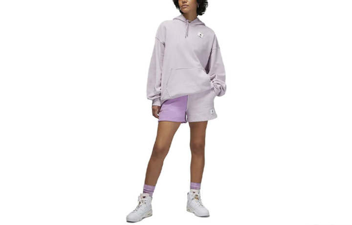 Jordan Jordan Flight Sports Shorts Women's Violet Moderate Knitted Shorts