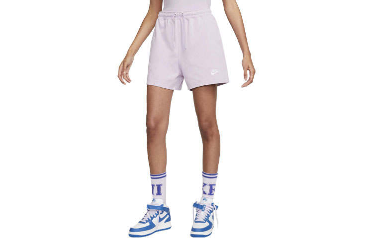 Nike Nike Sports Shorts Women's Light Purple Moderate Knitted Shorts