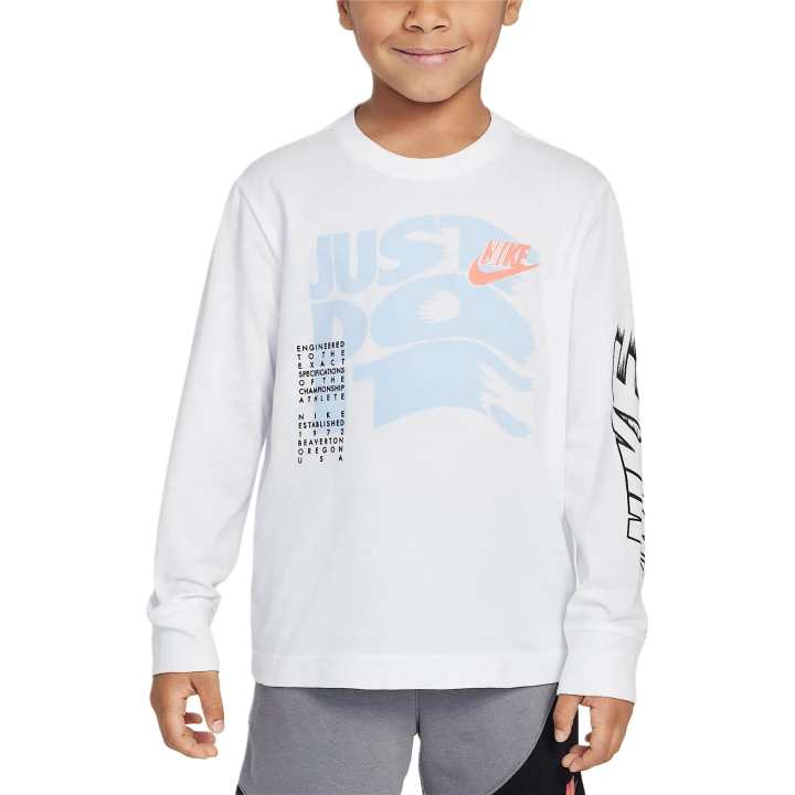 Nike Nike T Shirt Little Kids On The Move White Children Aged 3 7 Years Old